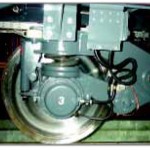 The hub cap of train